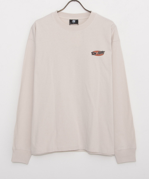 Tom&Jerry(トムアンドジェリー)の「『TOM&JERRY/トムアンドジェリー』トムとジェリー ロンTEE(Tシャツ/カットソー・レディース・スミクロ/アイボリー・L/LL/M)」の5枚目の写真