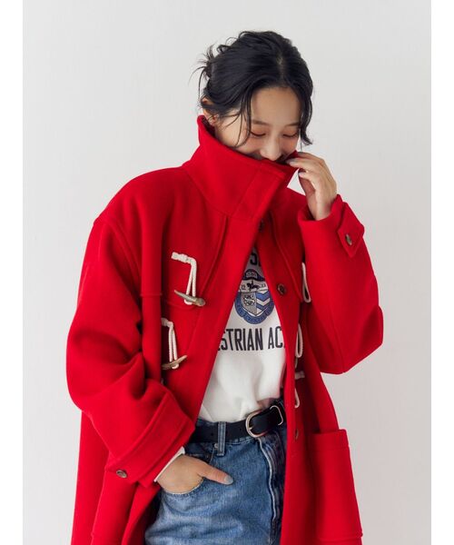 Christina Han ダッフルコート　レッド Christina Han ダッフルコート レッド
