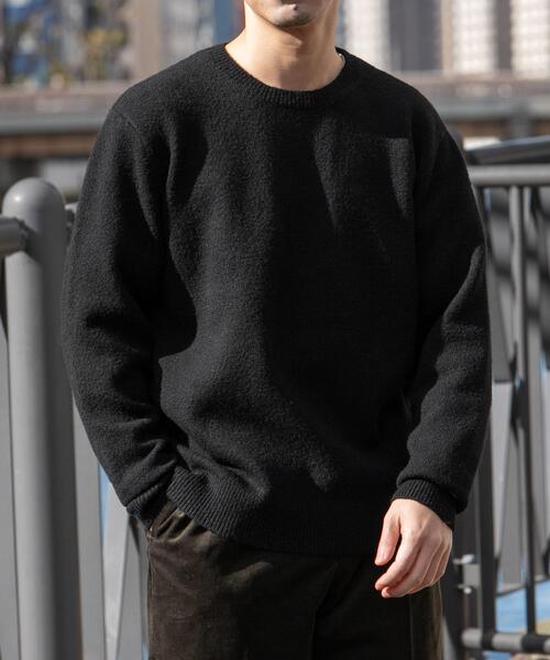 URBAN RESEARCH ROSSO MEN(アーバンリサーチロッソメン)の「ブークレストレッチクルーニット(ニット/セーター・メンズ・グレー系その他/グレー/カーキ/ブラック/オレンジ/イエロー/ブルー・SMALL/MEDIUM/LARGE/X-LARGE)」の2枚目の写真