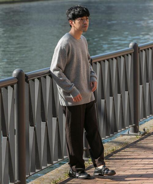 URBAN RESEARCH ROSSO MEN（アーバンリサーチロッソメン）の「ブークレストレッチクルーニット（ニット/セーター・メンズ・オレンジ/イエロー/カーキ/ブラック/グレー系その他/グレー/ブルー・SMALL/MEDIUM/LARGE/X-LARGE）」の13枚目の写真