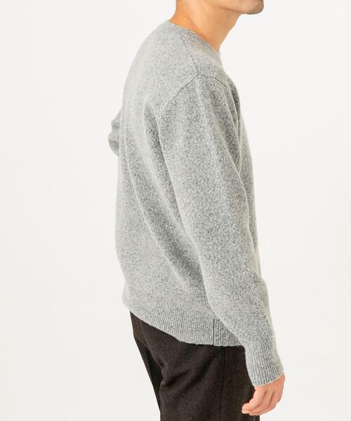 URBAN RESEARCH ROSSO MEN（アーバンリサーチロッソメン）の「ブークレストレッチクルーニット（ニット/セーター・メンズ・オレンジ/イエロー/カーキ/ブラック/グレー系その他/グレー/ブルー・SMALL/MEDIUM/LARGE/X-LARGE）」の15枚目の写真