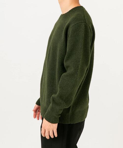 URBAN RESEARCH ROSSO MEN（アーバンリサーチロッソメン）の「ブークレストレッチクルーニット（ニット/セーター・メンズ・オレンジ/イエロー/カーキ/ブラック/グレー系その他/グレー/ブルー・SMALL/MEDIUM/LARGE/X-LARGE）」の22枚目の写真