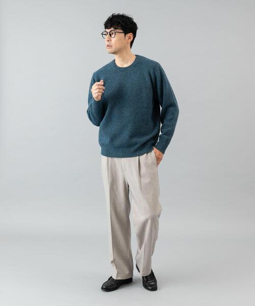 URBAN RESEARCH ROSSO MEN(アーバンリサーチロッソメン)の「ブークレストレッチクルーニット(ニット/セーター・メンズ・グレー系その他/グレー/カーキ/ブラック/オレンジ/イエロー/ブルー・SMALL/MEDIUM/LARGE/X-LARGE)」の15枚目の写真