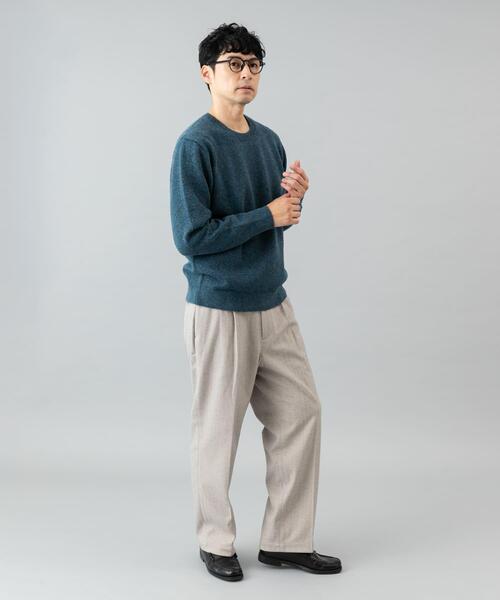 URBAN RESEARCH ROSSO MEN(アーバンリサーチロッソメン)の「ブークレストレッチクルーニット(ニット/セーター・メンズ・グレー系その他/グレー/カーキ/ブラック/オレンジ/イエロー/ブルー・SMALL/MEDIUM/LARGE/X-LARGE)」の16枚目の写真