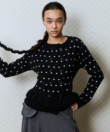 LUVISTRUE（ラヴイズトゥルー）の「GT DOT FRILL CARDIGAN（カーディガン/ボレロ）」