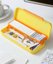 Mignonjour(ミニョンジュール)のFReePLACe/配色 2段 BOX ペンケース X12608(ペン類)