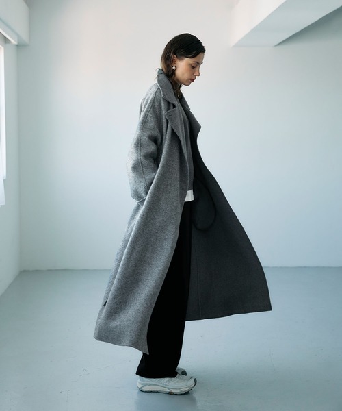 N.O.R.C（ノーク）の「ジーロンウールシルクネップリバーコート