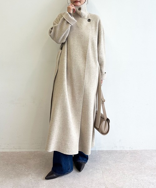 ジーロンウールシルクネップリバーコート（その他アウター）｜N.O.R.C