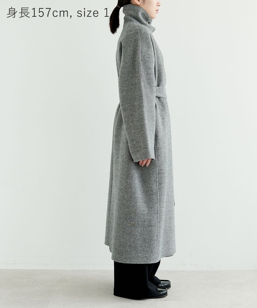 セール】ジーロンウールシルクネップリバーコート（その他アウター