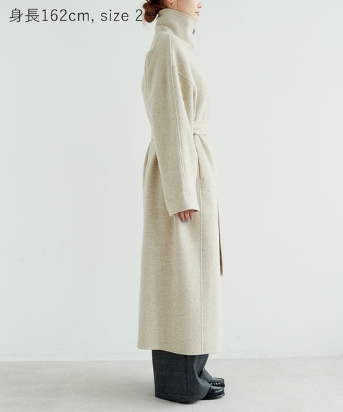 セール】ジーロンウールシルクネップリバーコート（その他アウター