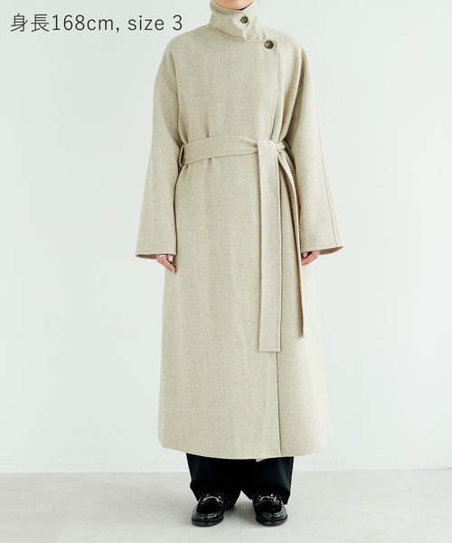 セール】ジーロンウールシルクネップリバーコート（その他アウター