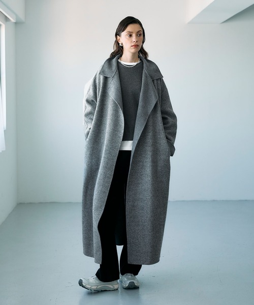 ノーク　ジーロンウールシルクネップリバーコート N.O.R.C｜ジーロンウールシルクネップリバーコート | Rakuten Fashion