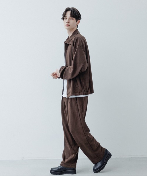 CavariA(キャバリア)の「『CavariA/キャバリア』ポンチ2タックワイドパンツ【SETUP着用可能】(スラックス・メンズ・グレー/ブラウン/ブラック・L/M)」の7枚目の写真