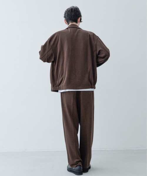 CavariA(キャバリア)の「『CavariA/キャバリア』ポンチ2タックワイドパンツ【SETUP着用可能】(スラックス・メンズ・グレー/ブラウン/ブラック・L/M)」の8枚目の写真