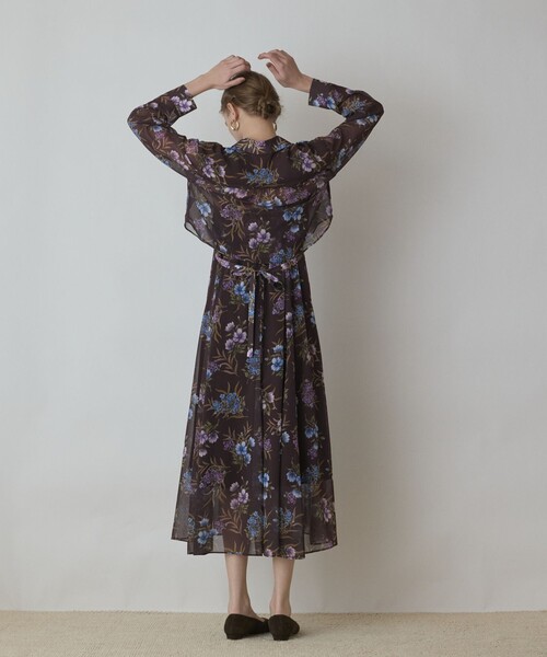 Diagram（ダイアグラム）の「プリントセットアップワンピース（ワンピース・レディース・グリーン/ブラウン・36/38）」の3枚目の写真