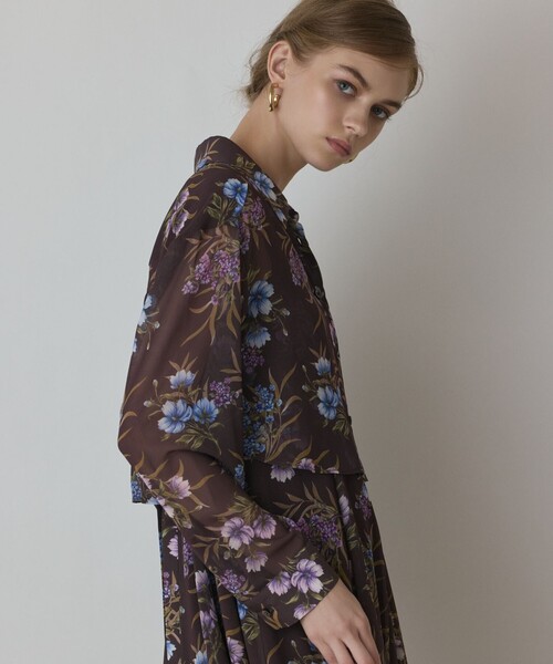 Diagram（ダイアグラム）の「プリントセットアップワンピース（ワンピース・レディース・グリーン/ブラウン・36/38）」の6枚目の写真