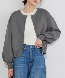 スポンジニットカーディガン