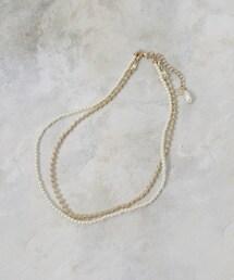 OPAQUE.CLIP | 【5WAY】フェイクパール×ボールチェーンネックレス(ネックレス)