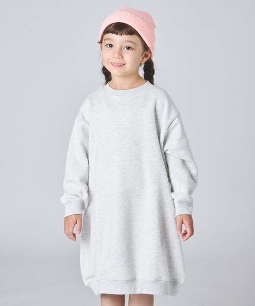 pairmanon（ペアマノン）の「【ぬくふわ】裏起毛 ガールズ  バックプリント スウェットワンピース（ワンピース・キッズ・ブラウン/イエロー/オートミール・150/90/100/110/120/130/140）」の8枚目の写真