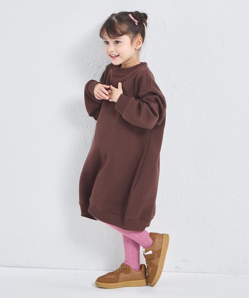 pairmanon（ペアマノン）の「【ぬくふわ】裏起毛 ガールズ  バックプリント スウェットワンピース（ワンピース・キッズ・ブラウン/イエロー/オートミール・150/90/100/110/120/130/140）」の20枚目の写真