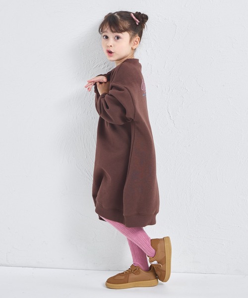 pairmanon（ペアマノン）の「【ぬくふわ】裏起毛 ガールズ  バックプリント スウェットワンピース（ワンピース・キッズ・ブラウン/イエロー/オートミール・150/90/100/110/120/130/140）」の21枚目の写真
