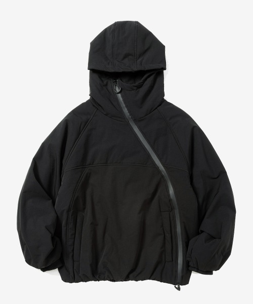 rehacer(レアセル)の「rehacer : Twist Line Shell Jacket / ツイストラインシェルジャケット(ダウンジャケット/コート・メンズ・ブラック/パープル/ベージュ・LARGE/MEDIUM/SMALL)」の11枚目の写真
