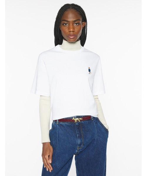 Maison Kitsune(メゾンキツネ)の「DRESSED FOX COMFORT TEE-SHIRT(Tシャツ/カットソー・レディース・ピンク/ホワイト/ブラック・XS/S/M/L/XL)」の7枚目の写真