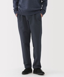 紳士 防風裏起毛ストレッチテーパードパンツ