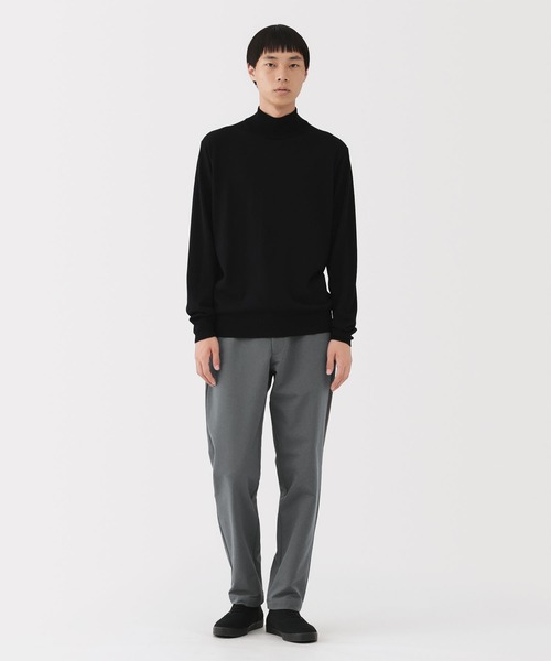 無印良品（ムジルシリョウヒン）の「紳士　防風裏起毛ストレッチテーパードパンツ（その他パンツ・メンズ・ブラック/ダークネイビー/ダークブラウン系/ダークグレー・S/M/L/XL）」の10枚目の写真