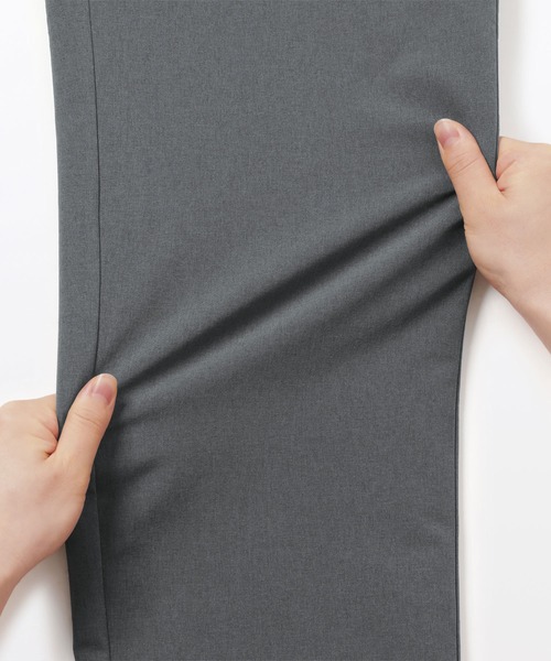 無印良品（ムジルシリョウヒン）の「紳士　防風裏起毛ストレッチテーパードパンツ（その他パンツ・メンズ・ブラック/ダークネイビー/ダークブラウン系/ダークグレー・S/M/L/XL）」の19枚目の写真