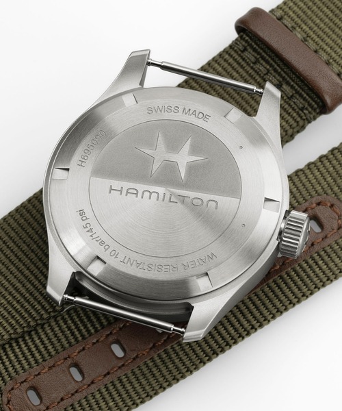 HAMILTON（ハミルトン）の「HAMILTON [ハミルトン] 腕時計 Khaki Field （カーキ フィールド） Power Reserve メカニカル 機械式 40MM ホワイト×グリーン（アナログ腕時計・メンズ・ホワイト・FREE）」の6枚目の写真