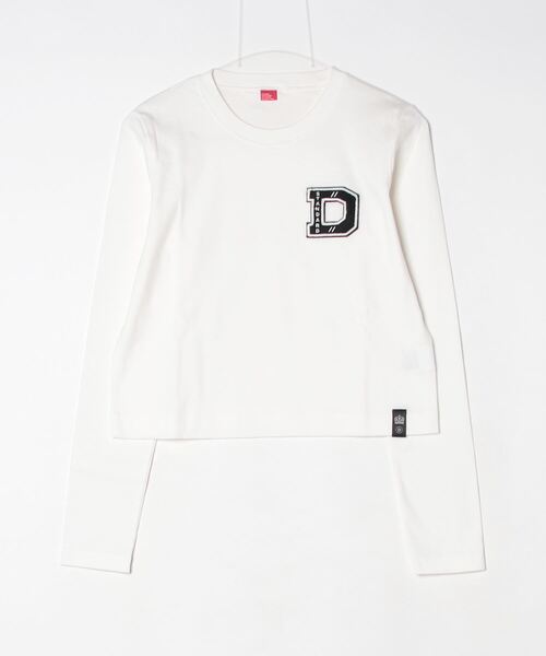 DOUBLE STANDARD CLOTHING（ダブルスタンダードクロージング）の「Dロゴ フライスロンT（Tシャツ/カットソー・レディース・オフホワイト/ブラック・FREE）」の17枚目の写真