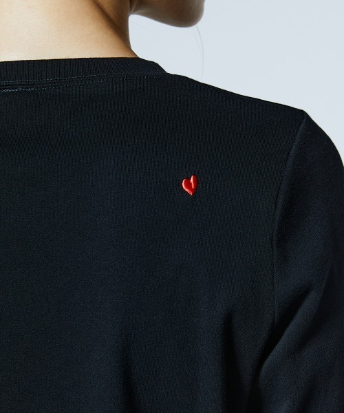 DOUBLE STANDARD CLOTHING（ダブルスタンダードクロージング）の「Dロゴ フライスロンT（Tシャツ/カットソー・レディース・オフホワイト/ブラック・FREE）」の10枚目の写真