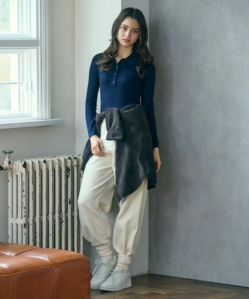 セール】3Dニッティングメリノウールポロセーター（ニット/セーター