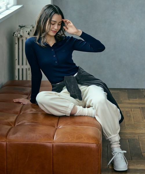 LACOSTE（ラコステ）の「3Dニッティングメリノウールポロセーター（ニット/セーター・レディース・ダークグリーン/ネイビー・36/38/34/40）」の18枚目の写真