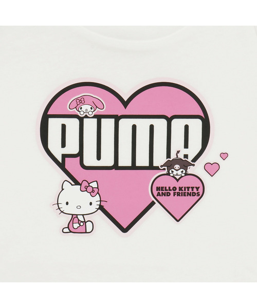 PUMA(プーマ)の「PUMA プーマ ガールズ PUMA x ハローキティ アンド フレンズ 半袖 Tシャツ 104-1(Tシャツ/カットソー・キッズ・ライトブルー/ピンク/ホワイト・122/104/110/116)」の5枚目の写真