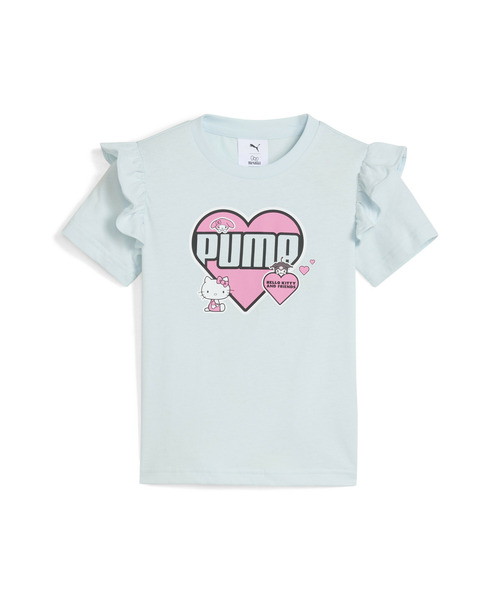 PUMA(プーマ)の「PUMA プーマ ガールズ PUMA x ハローキティ アンド フレンズ 半袖 Tシャツ 104-1(Tシャツ/カットソー・キッズ・ライトブルー/ピンク/ホワイト・122/104/110/116)」の10枚目の写真