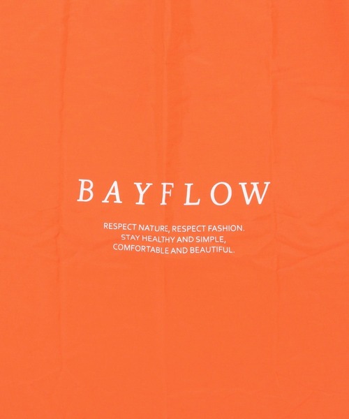 BAYFLOW（ベイフロー）の「[パッカブル可能]BFロゴエコバッグ（エコバッグ/サブバッグ・レディース・グレー/ブラック/カーキ/オリーブ/ブルー/ピンク/ホワイト/パープル/イエロー/オレンジ・0）」の16枚目の写真