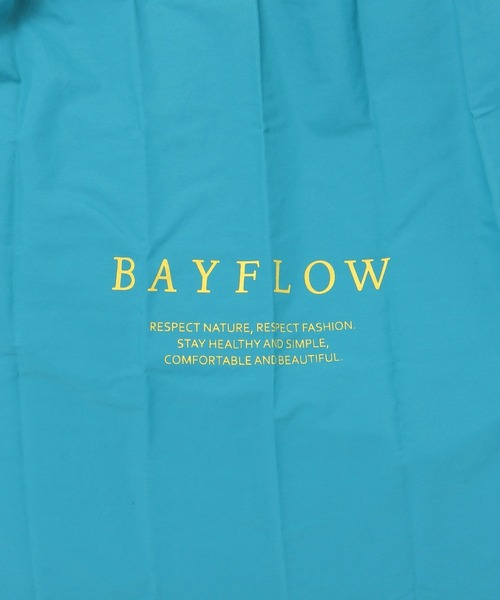 BAYFLOW（ベイフロー）の「[パッカブル可能]BFロゴエコバッグ（エコバッグ/サブバッグ・レディース・グレー/ブラック/カーキ/オリーブ/ブルー/ピンク/ホワイト/パープル/イエロー/オレンジ・0）」の15枚目の写真