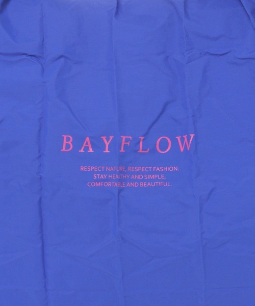 BAYFLOW（ベイフロー）の「[パッカブル可能]BFロゴエコバッグ（エコバッグ/サブバッグ・レディース・グレー/ブラック/カーキ/オリーブ/ブルー/ピンク/ホワイト/パープル/イエロー/オレンジ・0）」の11枚目の写真