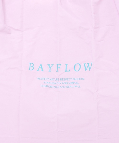 BAYFLOW（ベイフロー）の「[パッカブル可能]BFロゴエコバッグ（エコバッグ/サブバッグ・レディース・グレー/ブラック/カーキ/オリーブ/ブルー/ピンク/ホワイト/パープル/イエロー/オレンジ・0）」の14枚目の写真