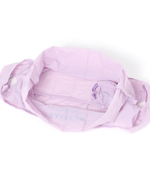 BAYFLOW（ベイフロー）の「[パッカブル可能]BFロゴエコバッグ（エコバッグ/サブバッグ・レディース・グレー/ブラック/カーキ/オリーブ/ブルー/ピンク/ホワイト/パープル/イエロー/オレンジ・0）」の12枚目の写真