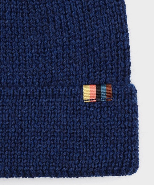 Paul Smith(ポールスミス)の「“Artist Stripe Tab” ニットキャップ【250310 ATBEA】(ニットキャップ/ビーニー・メンズ・ブラック/ネイビー/ダークグレー・FREE)」の6枚目の写真