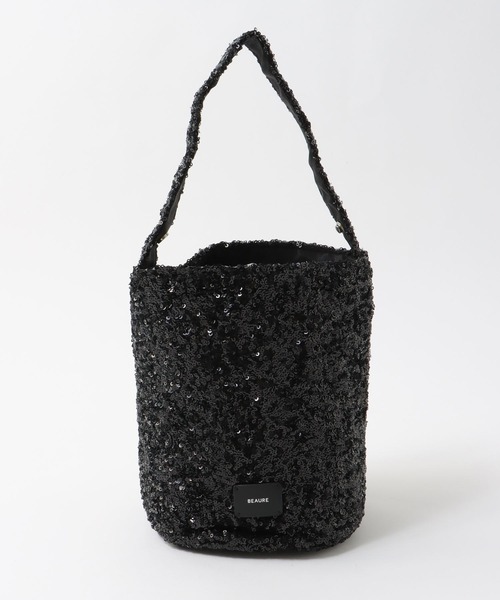 Jines（ジネス）の「スパンコール バケツ型ワンショルダ―バッグ【BEAURE/ビュレ】（トートバッグ・レディース・シルバー/ブラック・フリー）」の20枚目の写真
