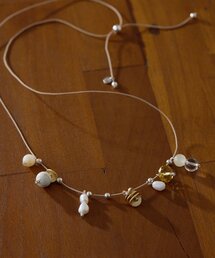 ear PAPILLONNER | 《インフルエンサーuchida企画》天然石スライドロープネックレス(ネックレス)