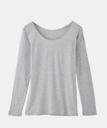 tutuanna（チュチュアンナ）の「綿100％無地丸首長袖（インナーウェア/肌着）」