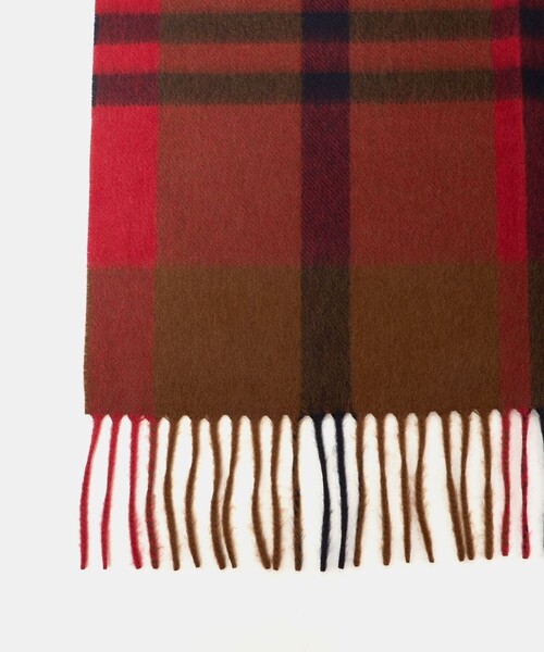 Joshua Ellis（ジョシュアエリス）の「＜Joshua Ellis＞カシミヤ チェック マフラー（マフラー・レディース・ターコイズブルー系/レッド/イエロー・FREE）」の12枚目の写真