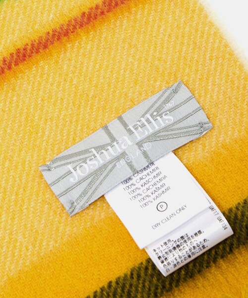 Joshua Ellis（ジョシュアエリス）の「＜Joshua Ellis＞カシミヤ チェック マフラー（マフラー・レディース・ターコイズブルー系/レッド/イエロー・FREE）」の14枚目の写真