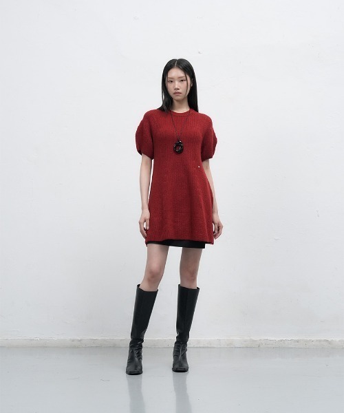 GENERAL IDEA(ジェネラルアイデア)の「【GENERAL IDEA】バルーンスリーブミニフレアワンピース / BALLOON SLEEVE MINI FLARE DRESS(ワンピース・レディース・ブラック/レッド・L/M/S)」の14枚目の写真