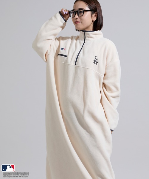 限定展開 MLB/エムエルビー MLB 配色 フリースワンピース（ワンピース